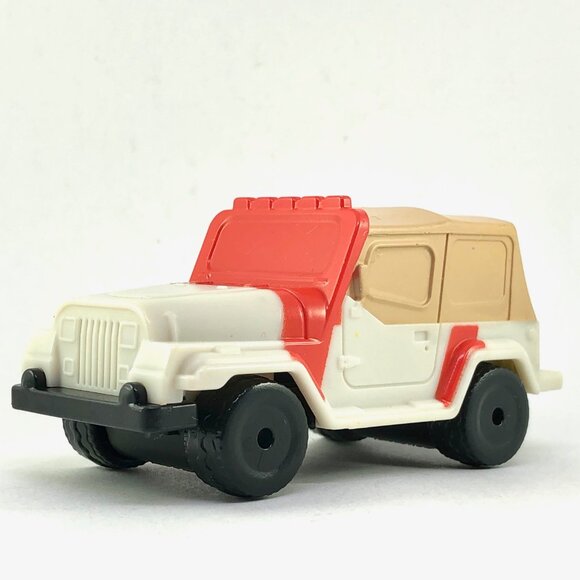 🦋 Jurassic Park Jeep Wrangler Dinosaur Tracker Burger King Toy Car 2013 Jungle - Picture 10 of 15